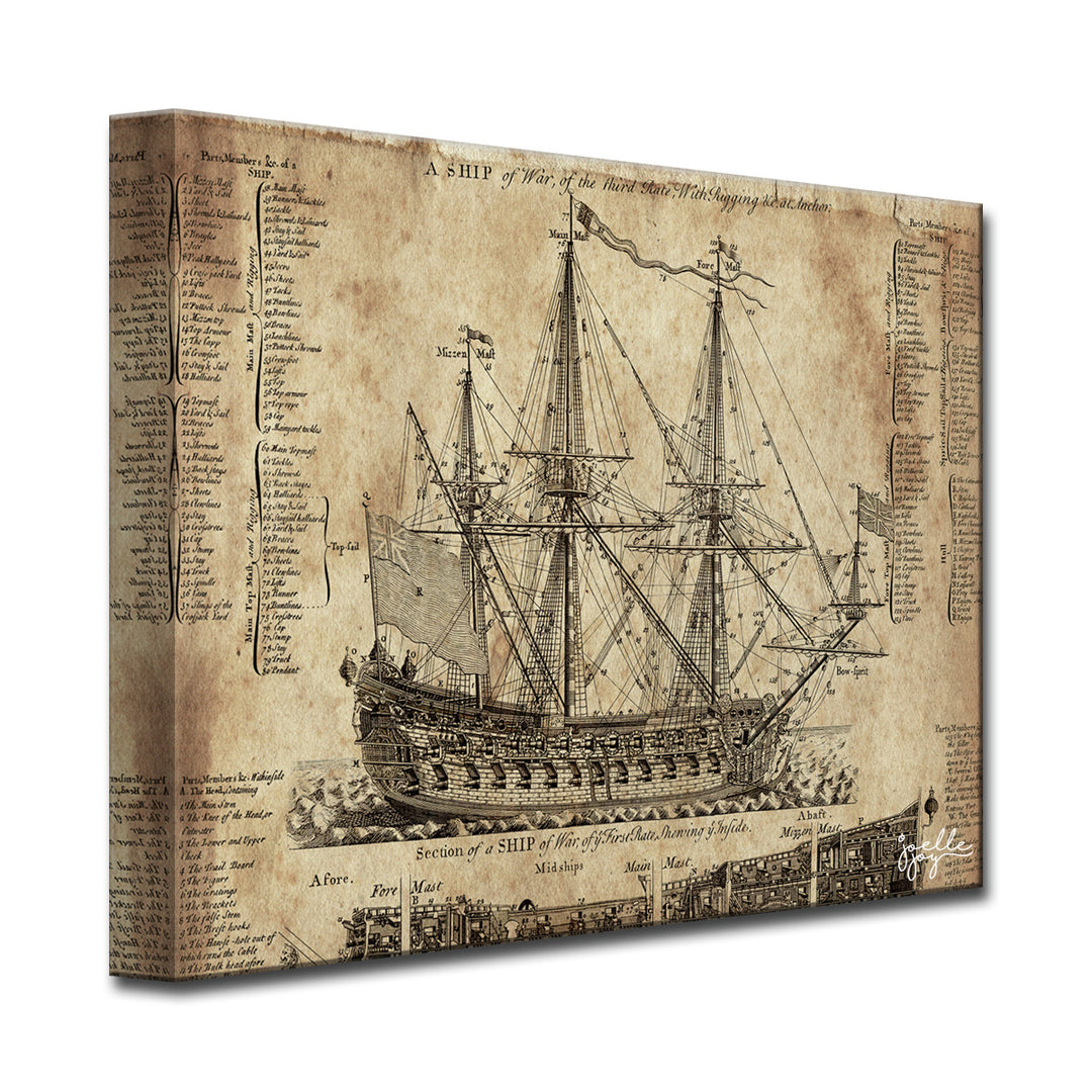 Old Dark Moon' Wrapped Canvas Wall Art