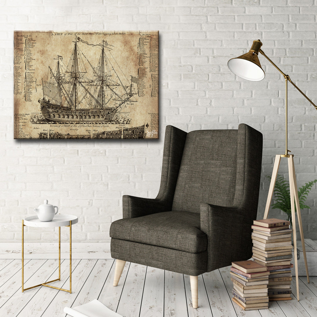 Old Dark Moon' Wrapped Canvas Wall Art