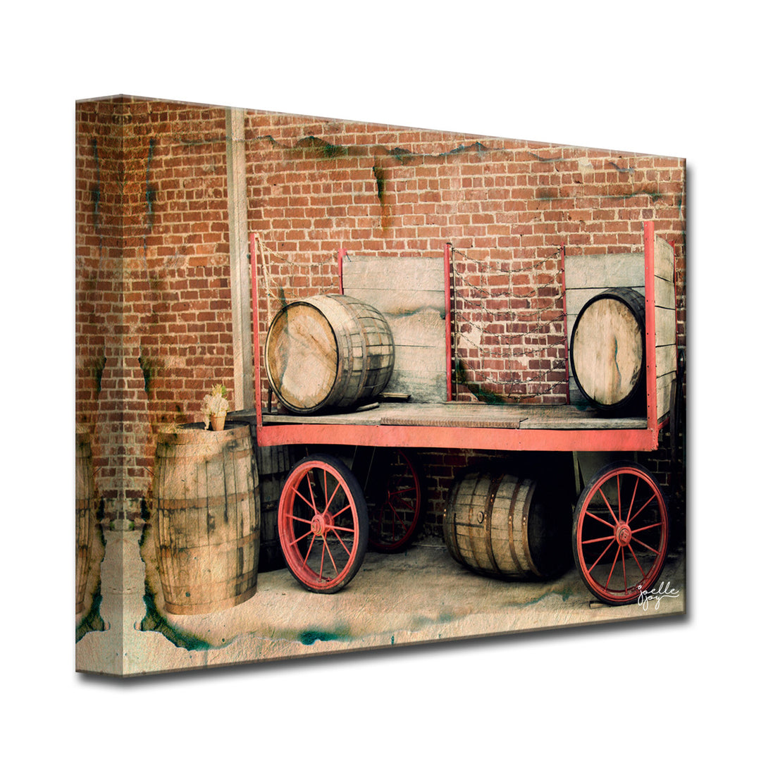 Wagon Wheel' Wrapped Canvas Wall Art