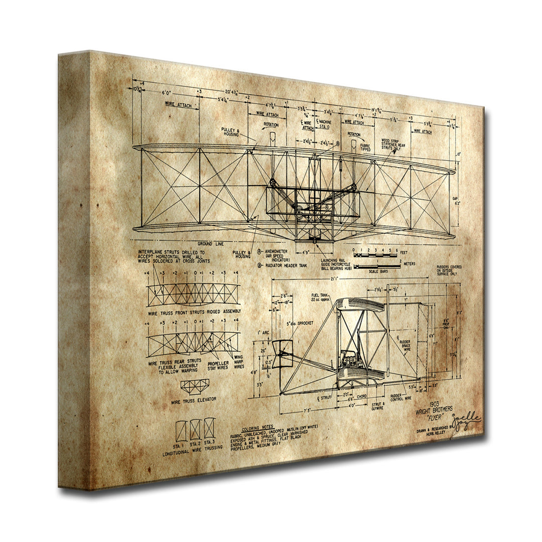 Watching Airplanes' Wrapped Canvas Wall Art