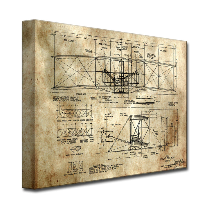 Watching Airplanes' Wrapped Canvas Wall Art