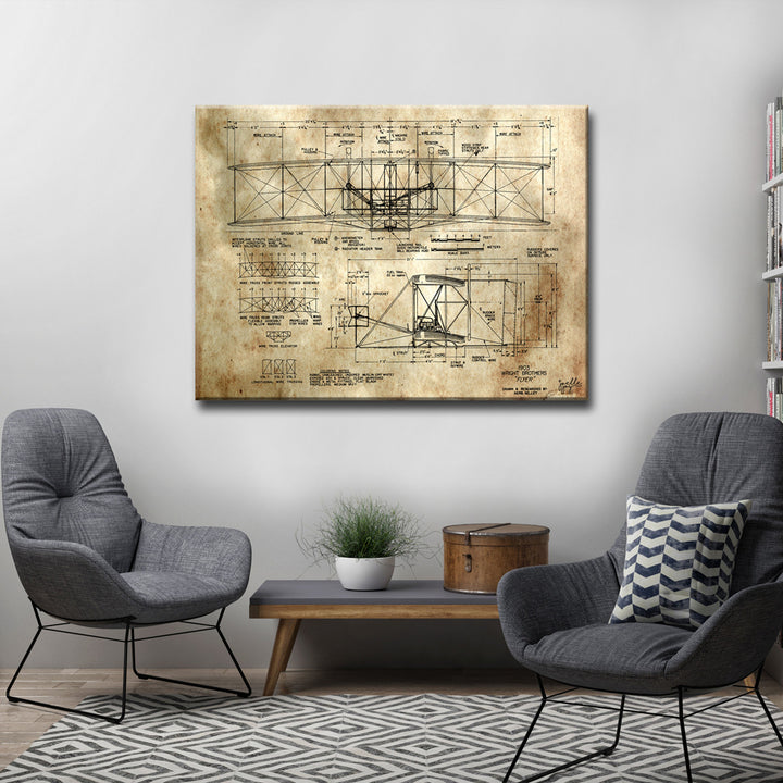 Watching Airplanes' Wrapped Canvas Wall Art