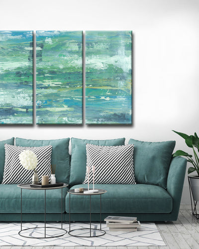Seafoam Coast' 2 Piece Wrapped Canvas Wall Art Set