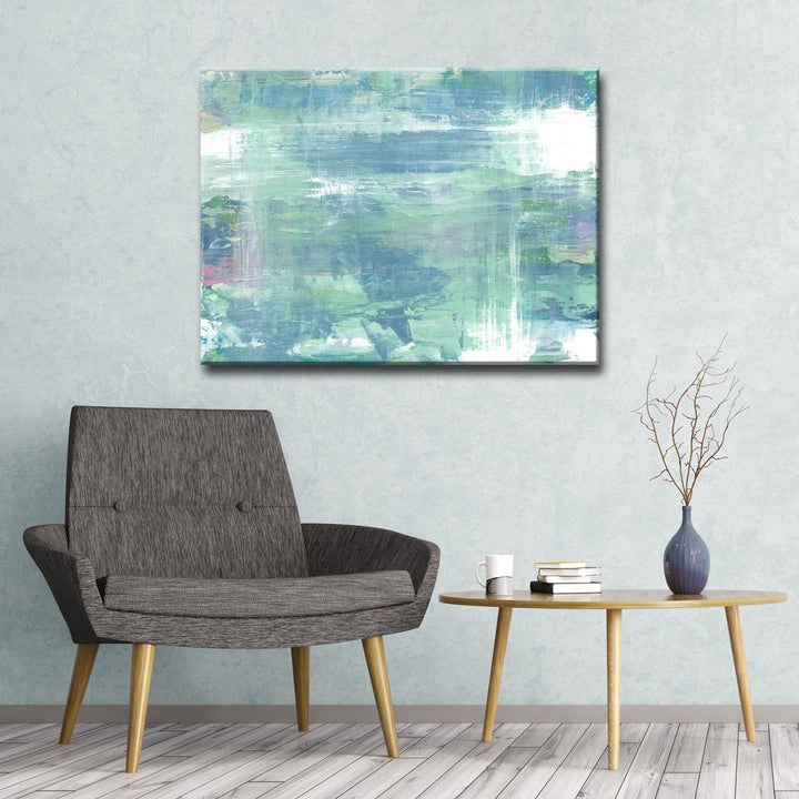 Koi Pond Refections' Wrapped Canvas Wall Art
