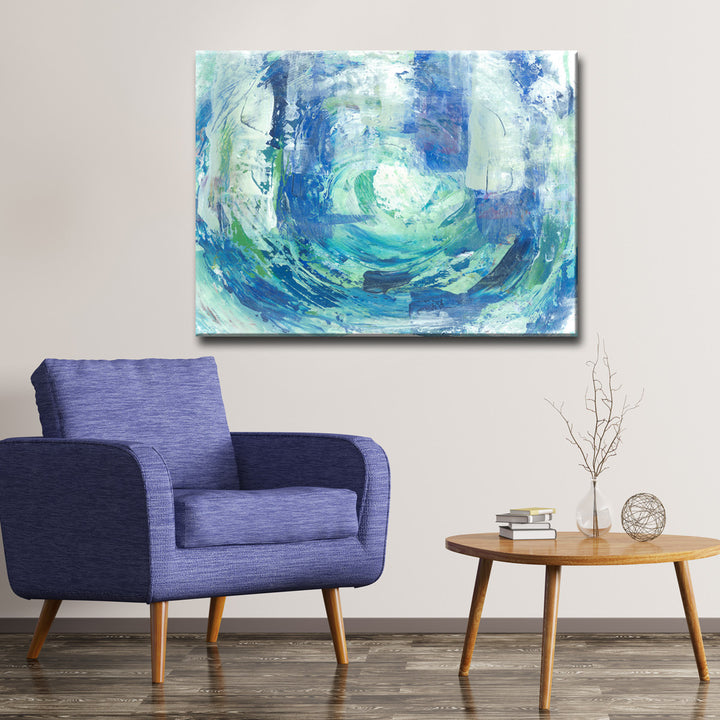Calming Blue Spa' Wrapped Canvas Wall Art
