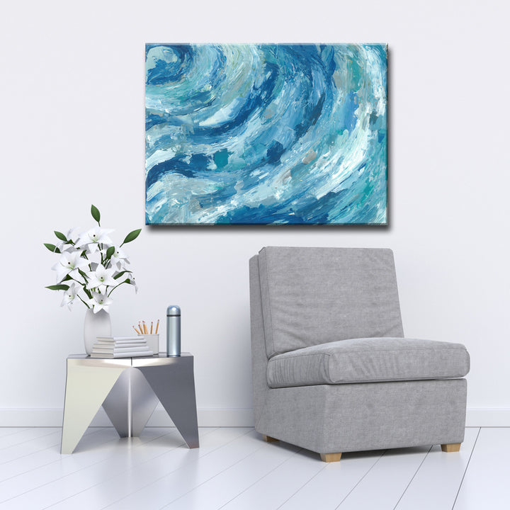 Evening Ocean Swells' Wrapped Canvas Wall Art