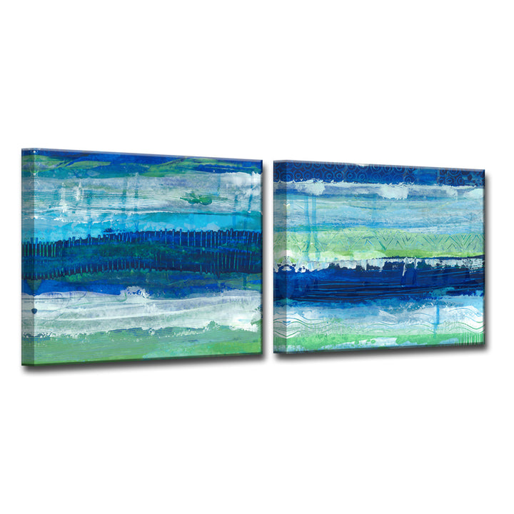 Deep & Deeper Ocean' 2 Piece Wrapped Canvas Wall Art Set
