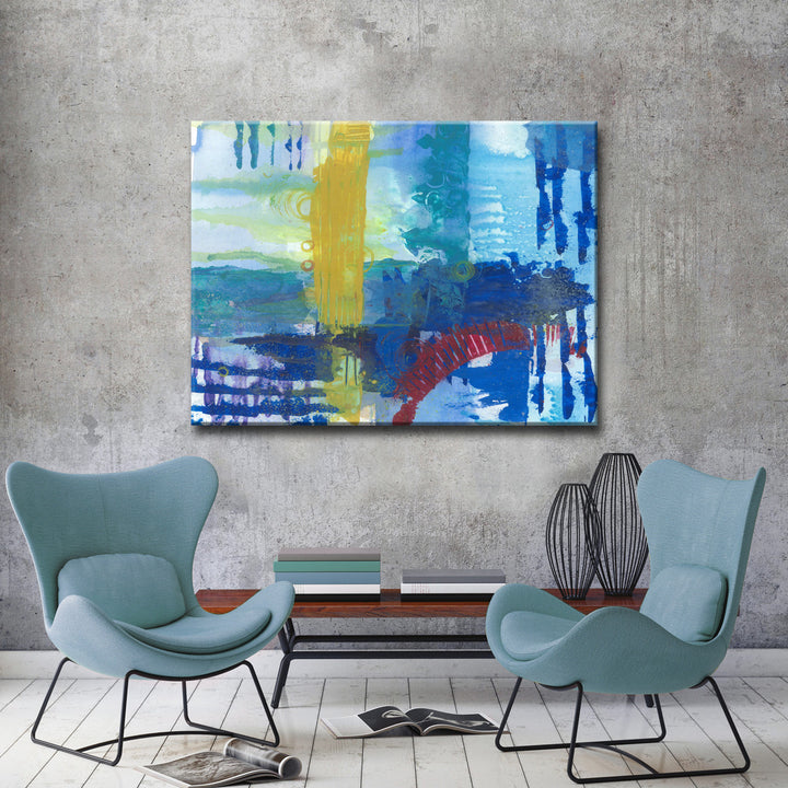 Primary Underwater Oasis' Wrapped Canvas Wall Art