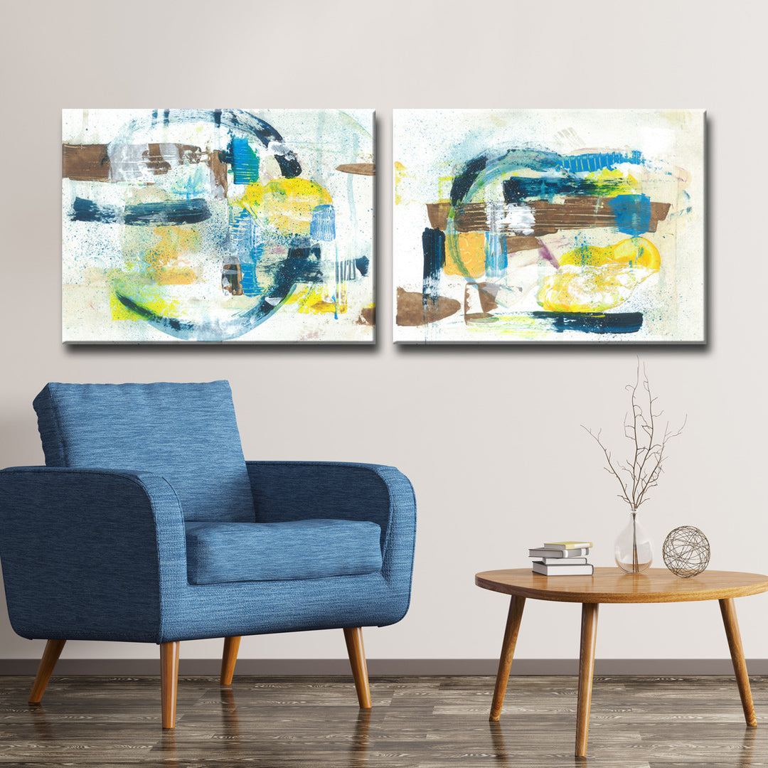 Sun & Shade' 2 Piece Wrapped Canvas Wall Art Set