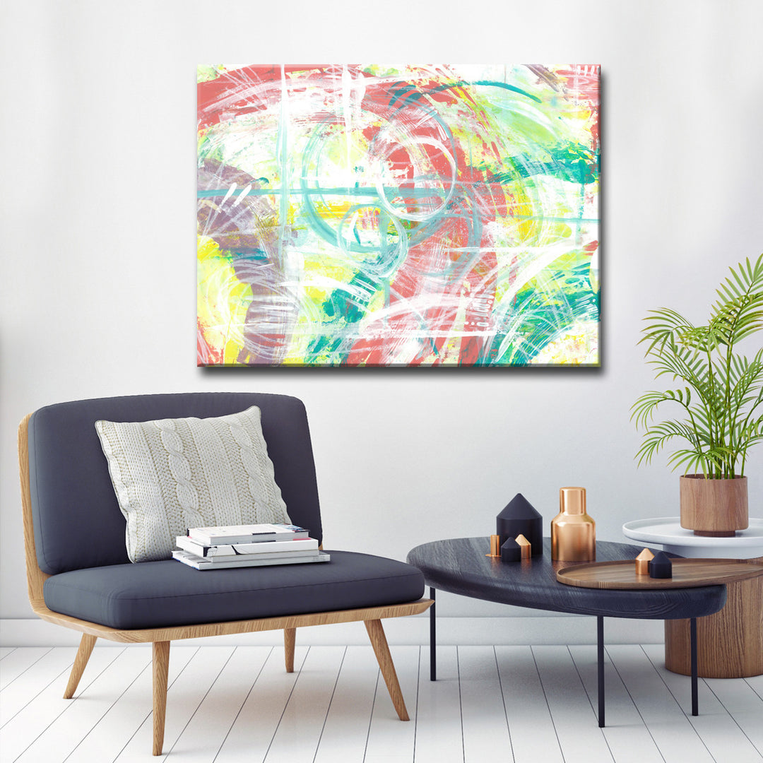 Pink Pastel Play' Wrapped Canvas Wall Art