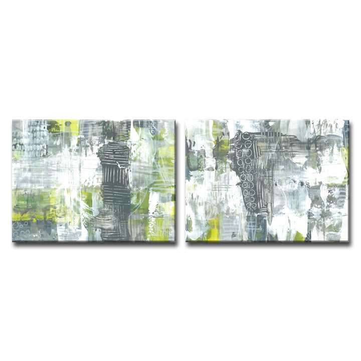 Dashes & Orbs' 2 Piece Wrapped Canvas Wall Art Set