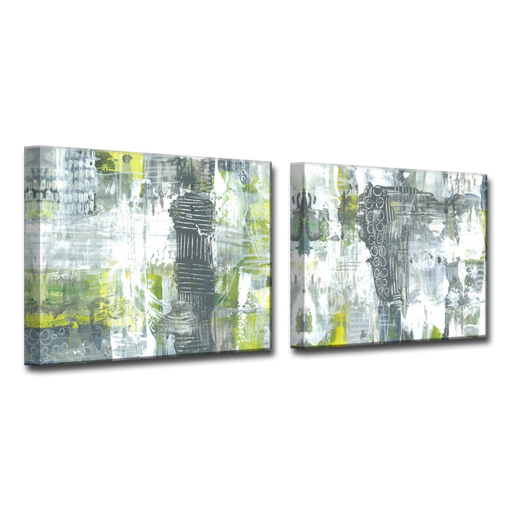 Dashes & Orbs' 2 Piece Wrapped Canvas Wall Art Set