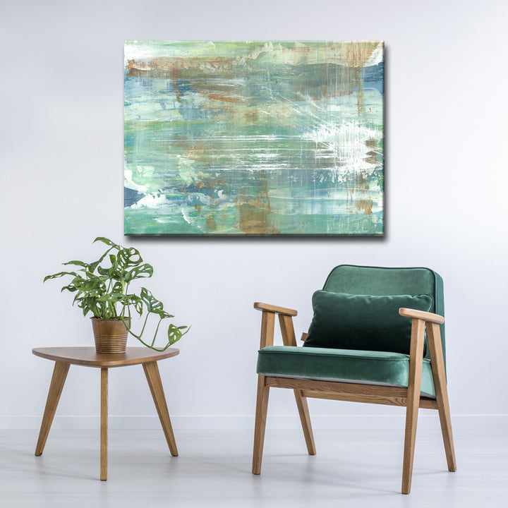 Warm Copper Patina' Wrapped Canvas Wall Art