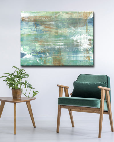 Warm Copper Patina' Wrapped Canvas Wall Art