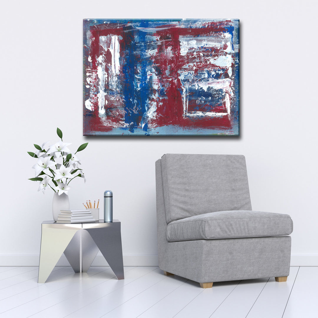 Red, White & Blue' Wrapped Canvas Wall Art
