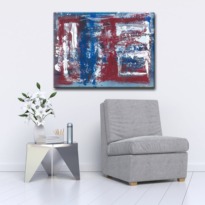 Red, White & Blue' Wrapped Canvas Wall Art