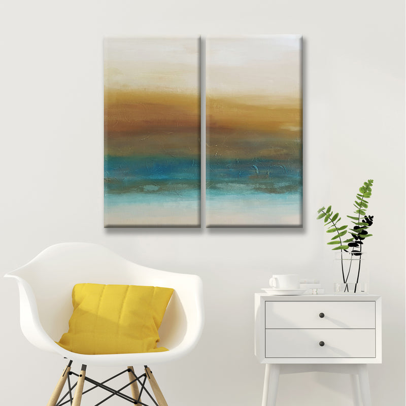 BEL-AIR' 2-Pc Wrapped Canvas Abstract Wall Art Set