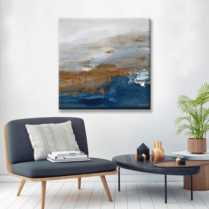 Copperelle' Wrapped Canvas Abstract Wall Art
