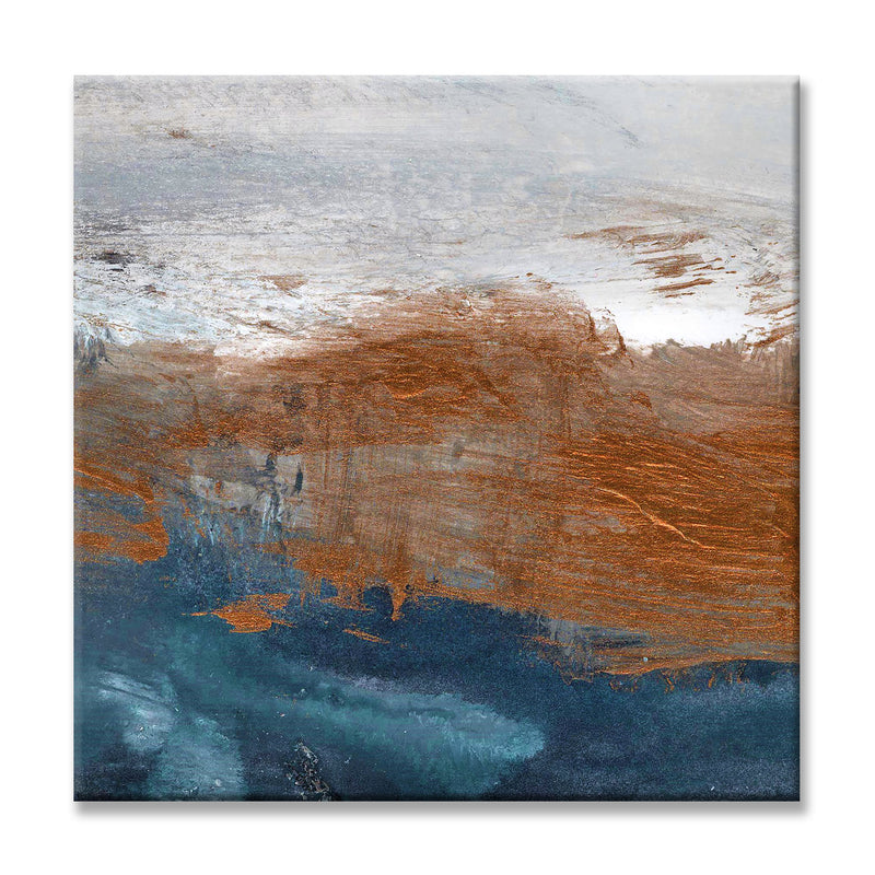 Copperize' Wrapped Canvas Abstract Wall Art