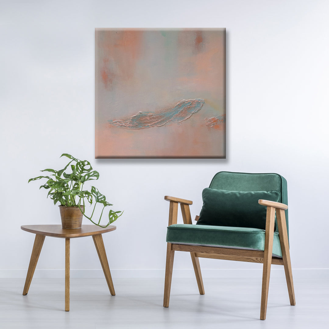 Desert Turquoise' Wrapped Canvas Abstract Wall Art
