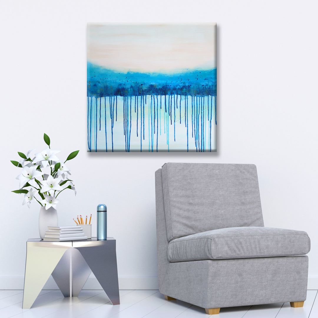 Sea Legs Face' Wrapped Canvas Abstract Wall Art