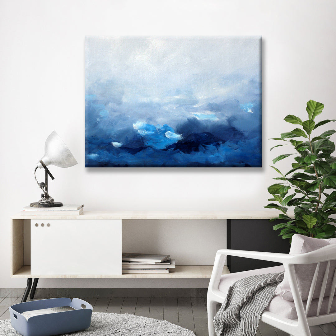 Wave of the World' Wrapped Canvas Abstract Wall Art