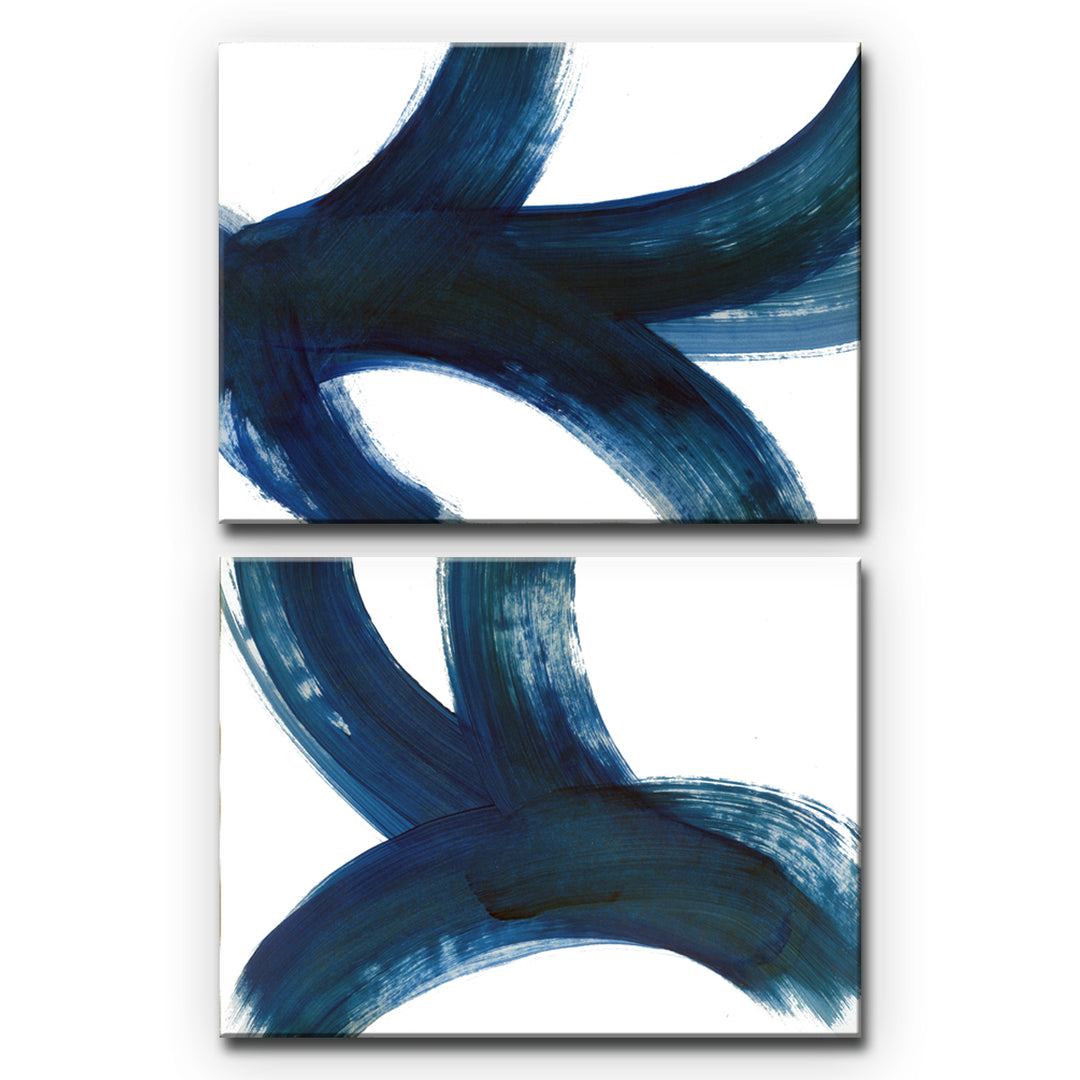 On the Move I/II' Wrapped Canvas Art Set