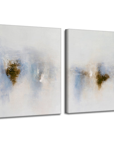 Light Glimpse I & II' Wrapped Canvas Art Set