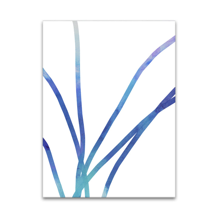 'Budding Blues' Wrapped Canvas Wall Art