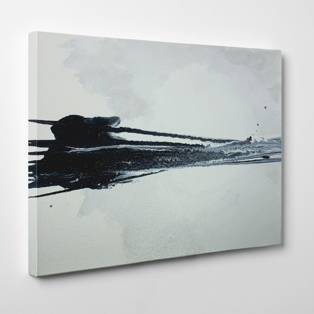 'Onyx Landscape' Wrapped Canvas Wall Art