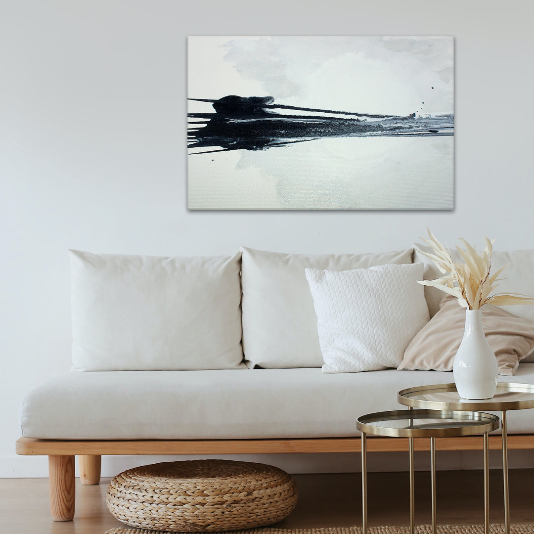 'Onyx Landscape' Wrapped Canvas Wall Art