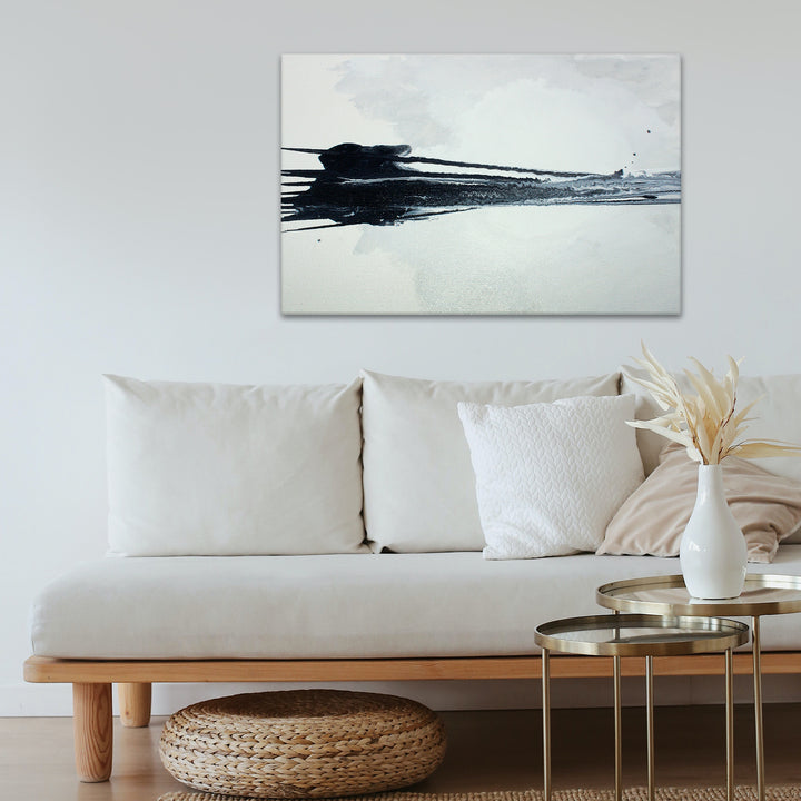 'Onyx Landscape' Wrapped Canvas Wall Art