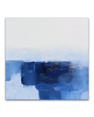 'Blue Madness' Wrapped Canvas Wall Art