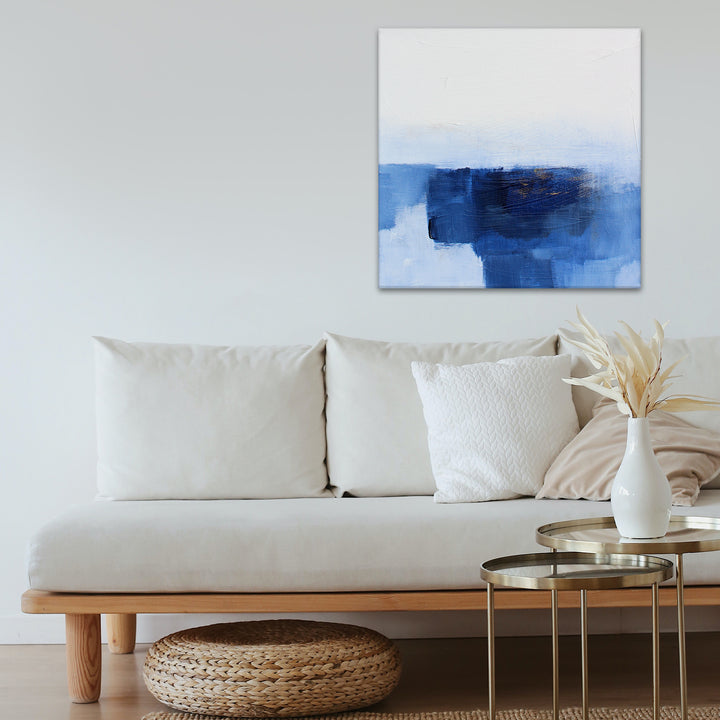 'Blue Madness' Wrapped Canvas Wall Art