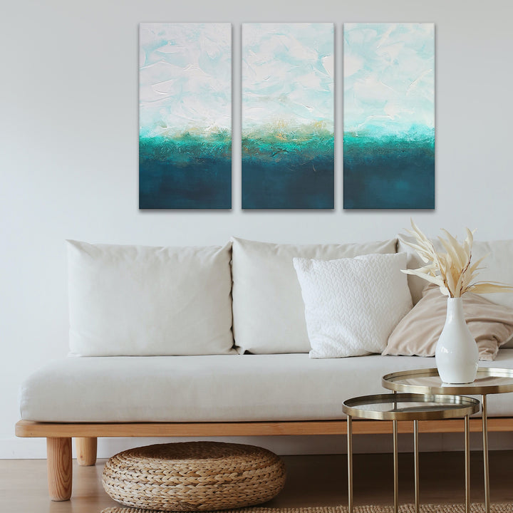 'Swept Away By Clouds' Wrapped Canvas Wall Art