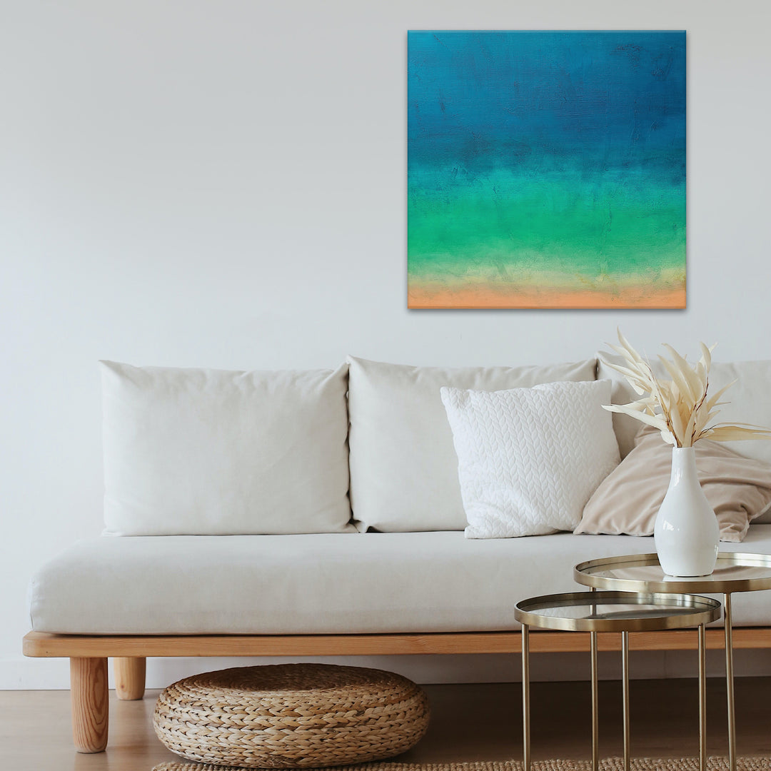 'Beach Scene' Wrapped Canvas Wall Art