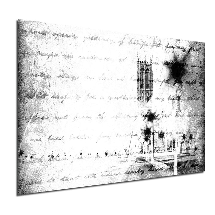 Ready2HangArt Indoor/Outdoor Wall Décor 'Monochrome Scripts' in ArtPlexi by NXN Designs