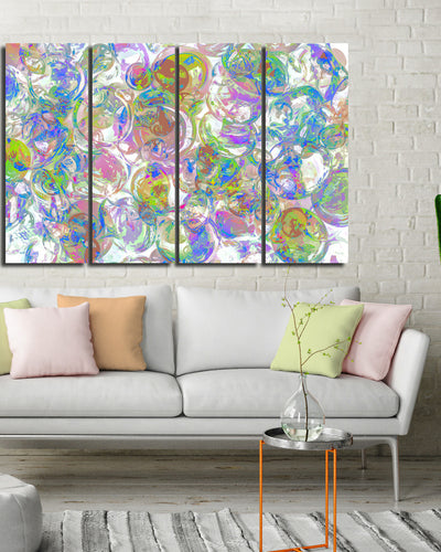 Ready2HangArt Indoor/Outdoor 4 Piece Wall Art Set 'Color Clusters II' in ArtPlexi