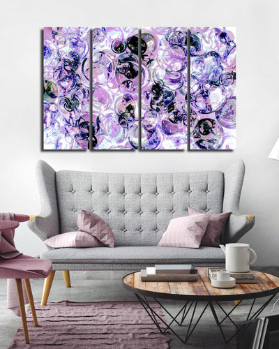 Ready2HangArt Indoor/Outdoor 4 Piece Wall Art Set 'Color Clusters III' in ArtPlexi