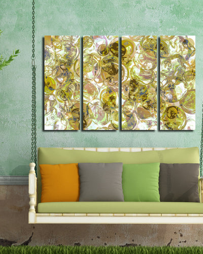 Ready2HangArt Indoor/Outdoor 4 Piece Wall Art Set 'Color Clusters IV' in ArtPlexi