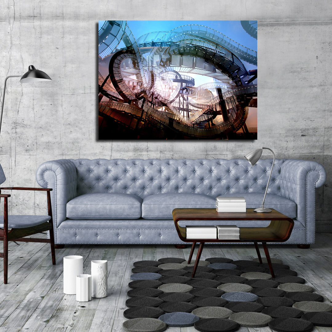 Ready2HangArt Indoor/Outdoor Wall Décor 'Mad House' in ArtPlexi by NXN Designs
