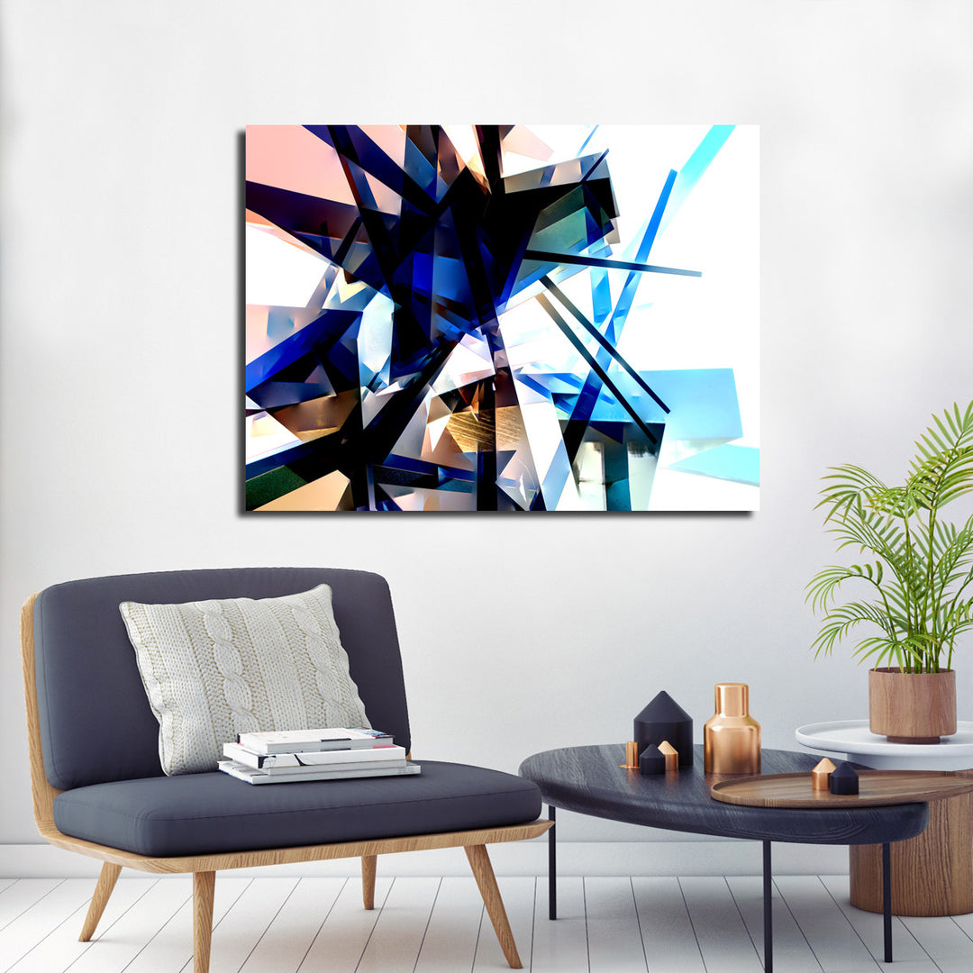 Ready2HangArt Indoor/Outdoor Wall Décor 'Vibrant Geo' in ArtPlexi by NXN Designs
