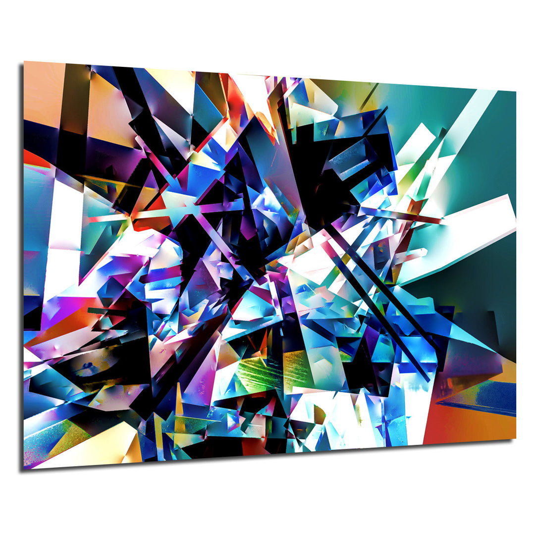 Ready2HangArt Indoor/Outdoor Wall Décor 'Vibrant Geo II' in ArtPlexi by NXN Designs