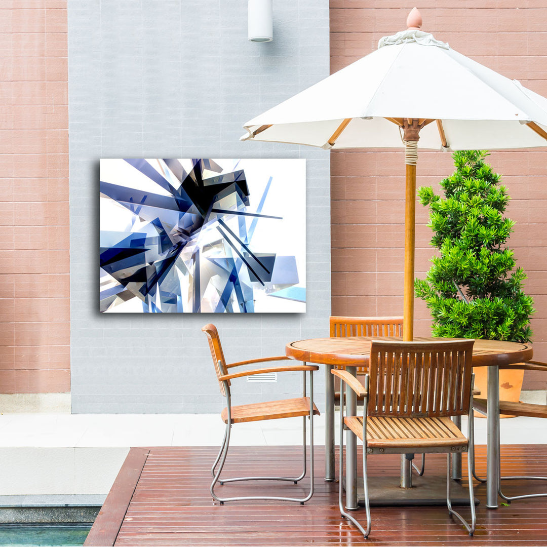 Ready2HangArt Indoor/Outdoor Wall Décor 'Vibrant Geo IV' in ArtPlexi by NXN Designs