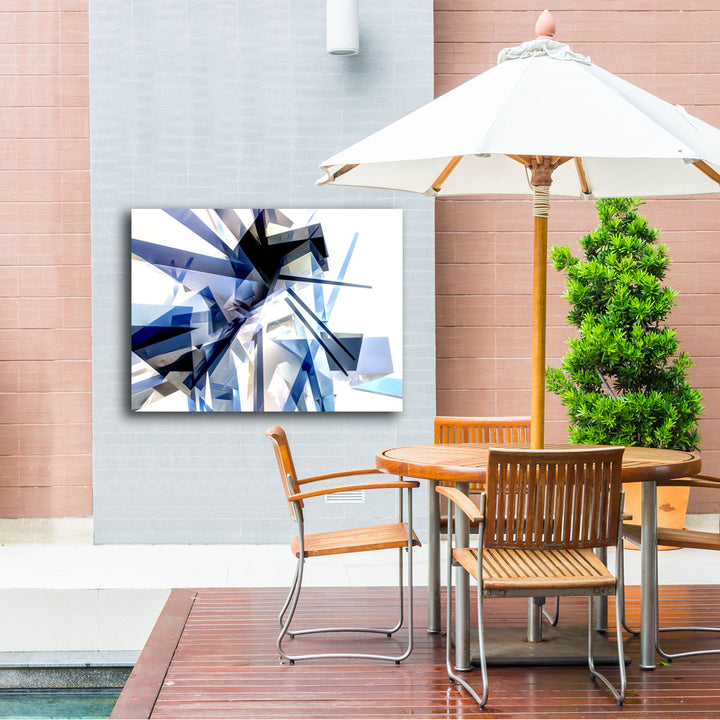Ready2HangArt Indoor/Outdoor Wall Décor 'Vibrant Geo IV' in ArtPlexi by NXN Designs