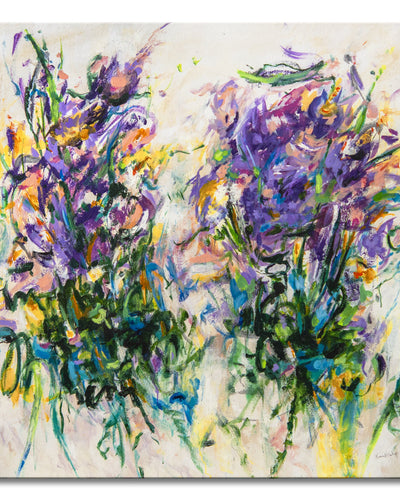 One of a Kind Original 'Gathering the Violets' by Karen H. Salup