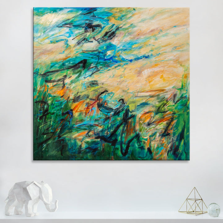 One of a Kind Original 'Birthday Celebration' by Karen H. Salup