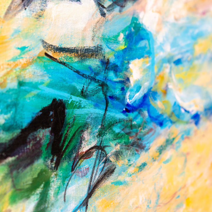 One of a Kind Original 'Birthday Celebration' by Karen H. Salup