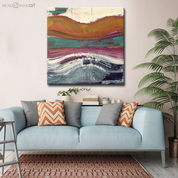 Aqueous Trance X' Wrapped Canvas Wall Art