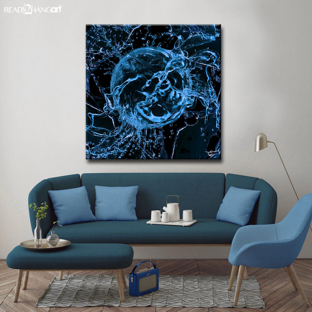Aqueous Trance XIX-B' Wrapped Canvas Wall Art